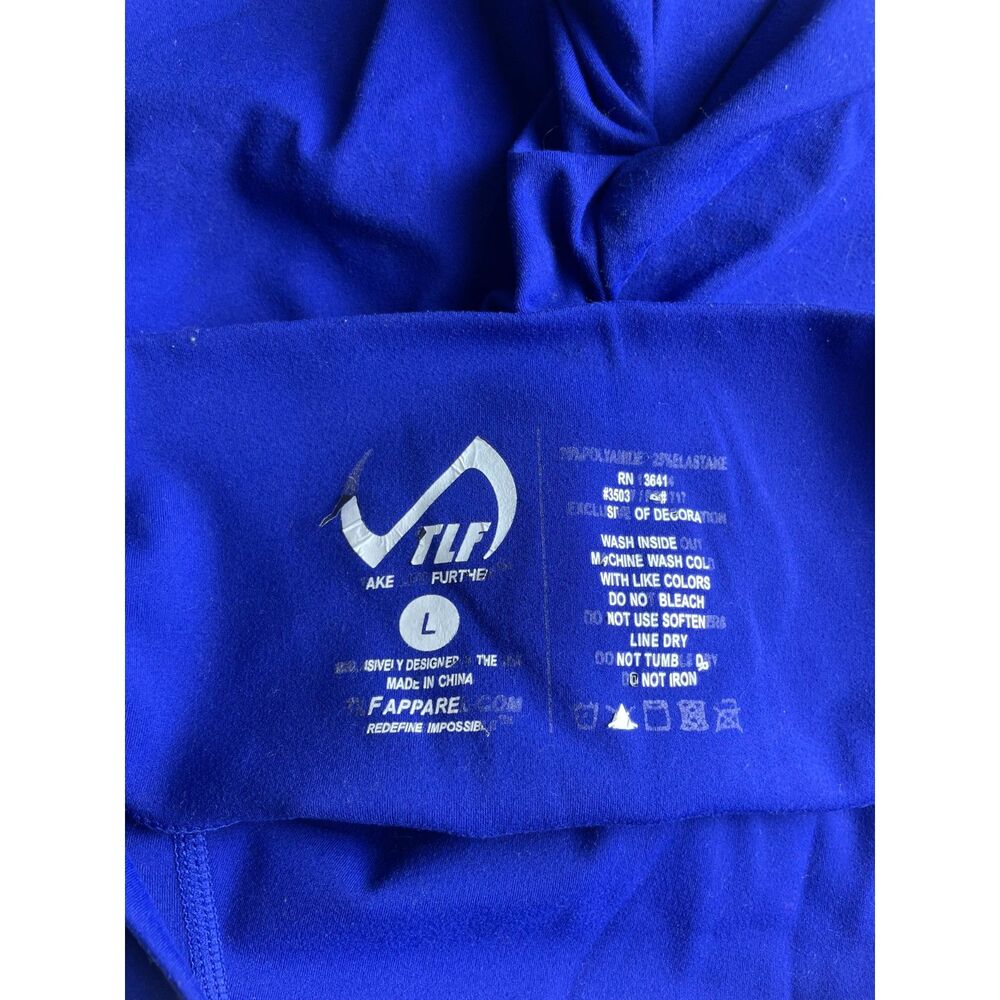 TLF Royal Blue Compression Biker Shorts – Size L - Picture 3 of 3